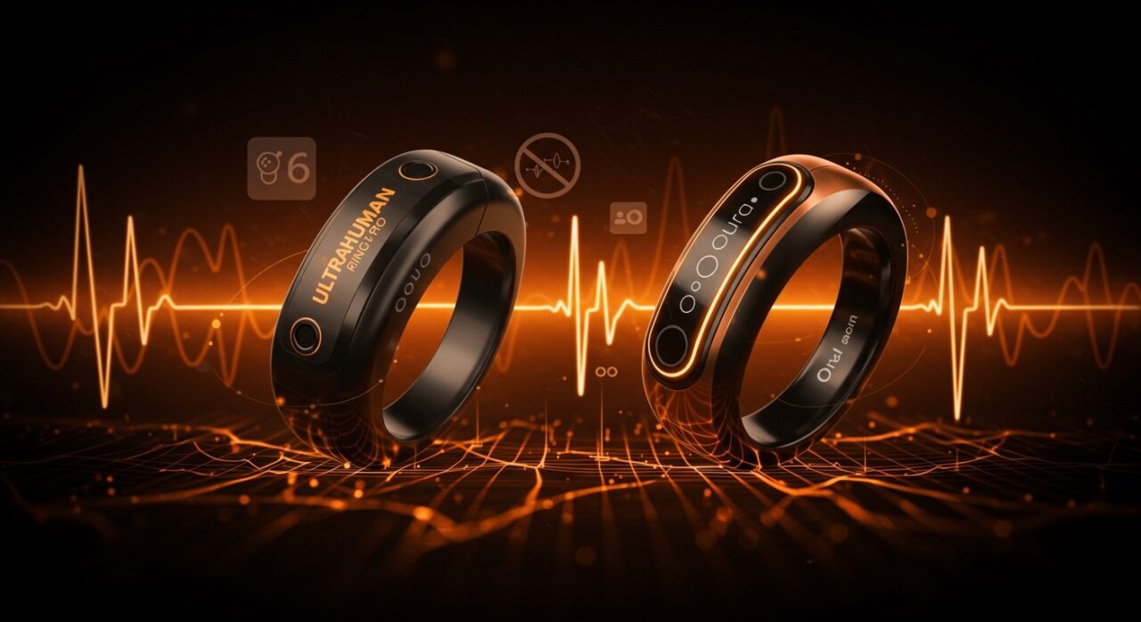 Ultrahuman Ring PRO compitiendo con Oura en el mercado de wearables de salud con tecnología avanzada y tendencias de mercado.