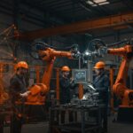 Cobot de Universal Robots automatizando la industria metalúrgica en Zaragoza con tecnología avanzada e inteligencia artificial.