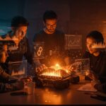 Startup minera colaborando en tecnología innovadora dentro de aceleradora Upscale Mining 2026 en Chile.