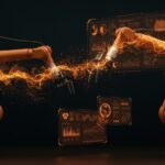 Sistema UR AI Trainer integrando robótica industrial y aprendizaje por imitación con inteligencia artificial para automatización avanzada.