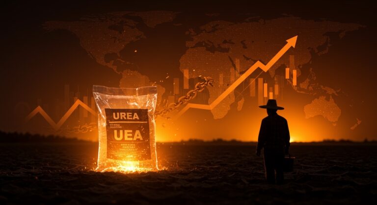 Impacto del aumento del precio de la urea en la agricultura global y LATAM debido al conflicto en Irán y la crisis en el Estrecho de Ormuz, afectando costos y startups agrotech.