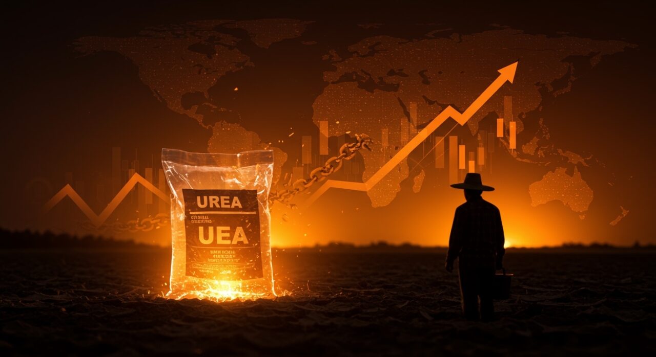 Impacto del aumento del precio de la urea en la agricultura global y LATAM debido al conflicto en Irán y la crisis en el Estrecho de Ormuz, afectando costos y startups agrotech.