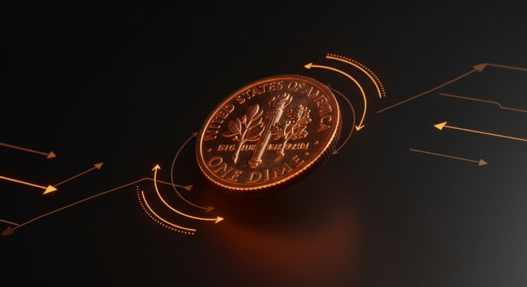 Rediseño del dime estadounidense para el 250 aniversario sin ramo de olivo, simbolizando cambios culturales y de marca en el mercado estadounidense.