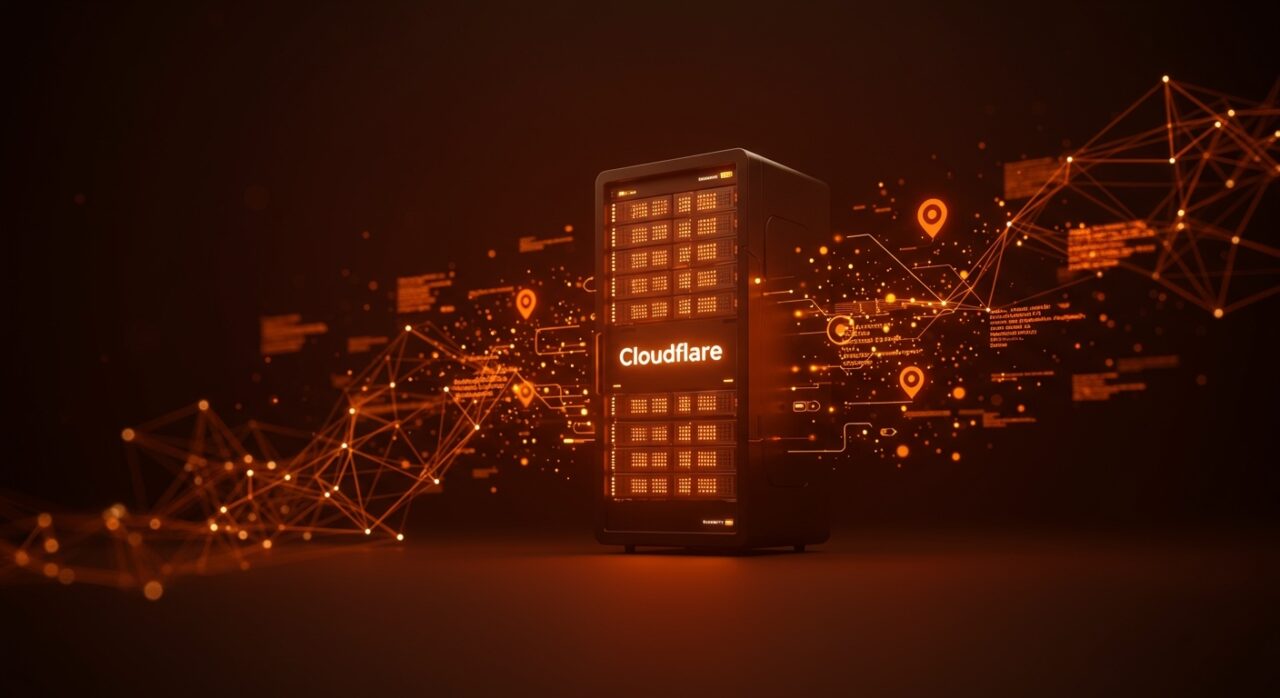 Visualización de computación en el borde con WASM y Zig en Cloudflare, destacando la infraestructura y ejecución eficiente en 300 edges para startups tech.