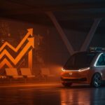 Robotaxi de Waymo operando en el aeropuerto de San Antonio, simbolizando la movilidad autónoma y la innovación tecnológica en LATAM.