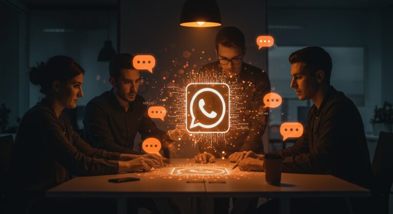 Automatización con IA en WhatsApp para startups tecnológicas en Latinoamérica, comunicación inteligente y soporte eficiente.