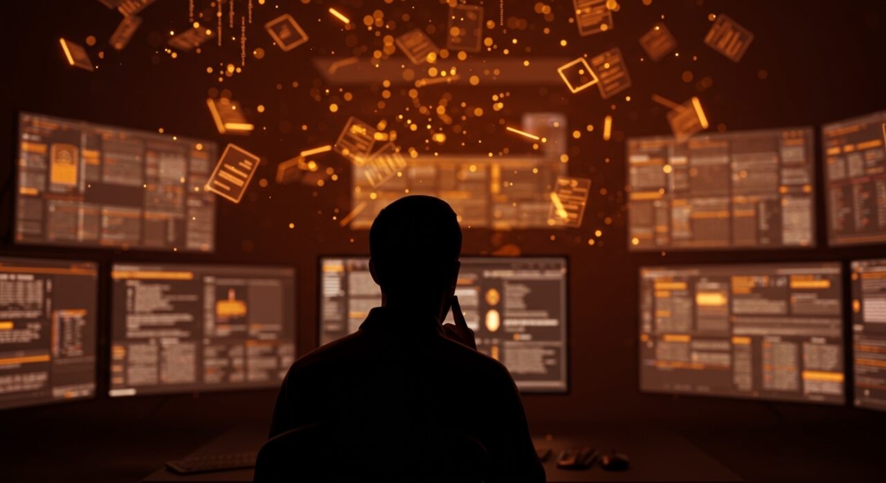 Imagen editorial que representa la restricción de IA en creación de contenido de Wikipedia con elementos de inteligencia artificial y políticas editoriales en un entorno digital.