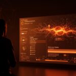 Fundador tecnológico observando interfaz dinámica de Windows 11 enfocada en calidad, rendimiento y estabilidad para 2026.