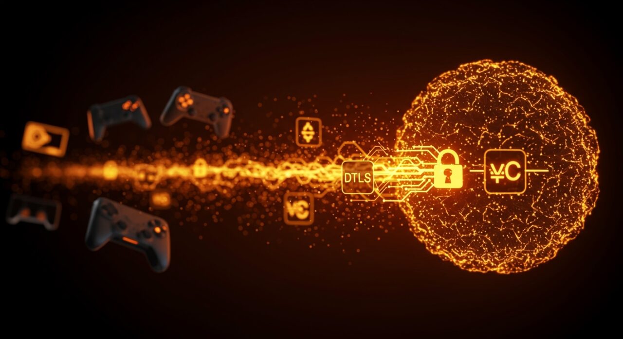 Protocolo criptográfico WireGuard cifrando tráfico UDP en IoT y gaming sin necesidad de VPN ni PKI, destacando innovación en seguridad informática para startups.