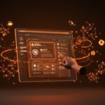 Interfaz completa de WordPress ejecutándose en navegador sin hosting ni registro con IA y CRM integrados, destacando innovación SaaS y tecnología WebAssembly.