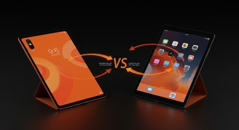 Comparativa visual de Xiaomi Pad 8 y iPad Air M4 resaltando rendimiento, pantalla, batería y precio en contexto tecnológico 2026.