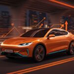 Xiaomi SU7 2026 coche eléctrico futurista en movimiento representando innovación tecnológica y movilidad eléctrica en el mercado automotriz chino.