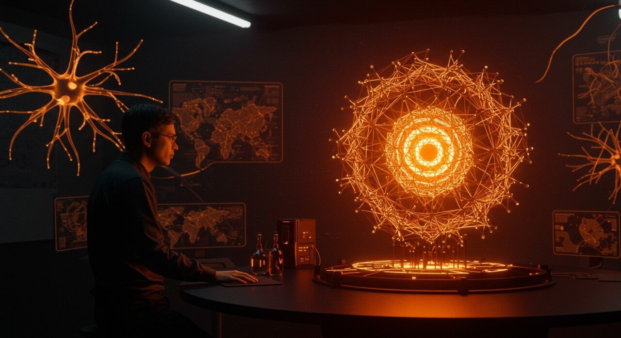 Yann LeCun en laboratorio futurista mostrando modelos del mundo en IA con financiación millonaria en París para AMI Labs.