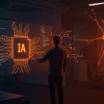 Persona adulta utilizando editor de código con IA junto a icono de verificación de edad, ilustrando nuevos términos de servicio de Zed para developers en ecosistema tech latinoamericano.