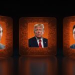 Panel tecnológico de Trump con Mark Zuckerberg y Jensen Huang asesorando sobre inteligencia artificial e innovación en ecosistema global.