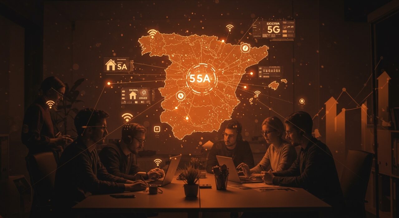 Cobertura 5G en España 2026 con startups tecnológicas aprovechando la conectividad avanzada y oportunidades de crecimiento.