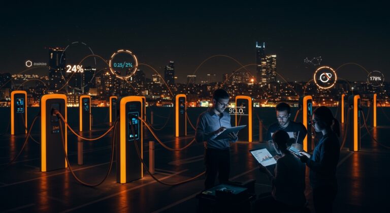 Infraestructura de puntos de recarga eléctrica en España con 24% inoperativos y oportunidades para startups en movilidad eléctrica.