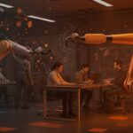 Robótica industrial y automatización en empresas españolas con startups innovadoras en robótica y IA industrial.