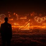 Oportunidades para startups en despidos tech 2026 por IA, mostrando profesional senior y automatización en contexto tecnológico.