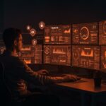 Herramientas de acceso remoto y control de PC remoto representadas en un entorno de startup con enfoque en seguridad informática y automatización.