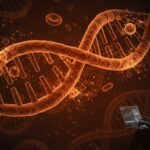ADN ancestral y evolución inmunológica representados con elementos visuales que simbolizan nuevas teorías sobre alergias y su impacto en healthtech y gestión de equipos.
