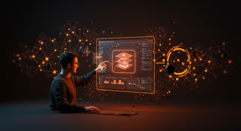 Adobe Firefly AI Assistant realizando edición creativa con inteligencia artificial en Photoshop para startups y automatización del diseño.