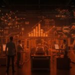 Profesionales y robots colaborando en Advanced Factories 2026 Barcelona, representando Industria 4.0, startups industriales B2B y automatización industrial.