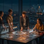 Startup founders analizando regulaciones y transparencia en IA bajo la perspectiva de AGCM Italia y cumplimiento en ecosistemas de IA.