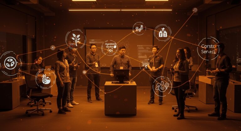 Nueve startups presentando soluciones innovadoras en agrotech y foodtech para contratos corporativos con Agrosuper a través del modelo Venture Client.