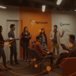 Startups chilenas colaborando en un programa de innovación corporativa de Agrosuper, impulsando el acceso a clientes corporativos a través del modelo Venture Client.