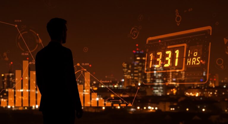 Visualización de la productividad laboral en Alemania con 1331 horas anuales para startups y tendencias de jornada laboral en Europa.