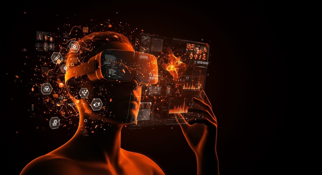 Alucinaciones visuales en inteligencia artificial multimodal, con hologramas distorsionados y redes neuronales, ilustrando riesgos para startups en sectores críticos.