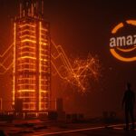 Ronda de financiación de $5.000 millones de Amazon en Anthropic destacada con metáforas visuales de inversión en IA y tecnología biotech en ecosistema startup.