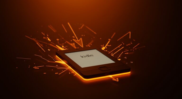 Kindle antiguos apagándose en 2026, simbolizando el fin del soporte para modelos antiguos y la obsolescencia programada en e-readers.
