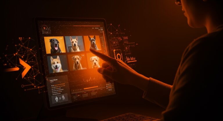 Herramienta Protect Playtime de Amazon utilizando inteligencia artificial para facilitar la adopción de mascotas en refugios con IA aplicada y automatización digital.