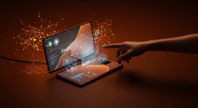 Samsung Galaxy XR usando Android XR con auto-spatialization para convertir contenido 2D en 3D con tecnología de realidad extendida e inteligencia artificial.