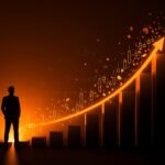 Compensación de Andy Jassy en 2025 representada con gráfico financiero abstracto y símbolos de equity vesting en el contexto del mercado de tecnología y startups.