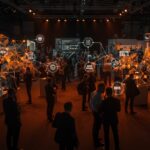 Reunión de líderes industriales en ANEXPO 2026 en Europa, destacando automatización industrial y MRO con networking B2B.