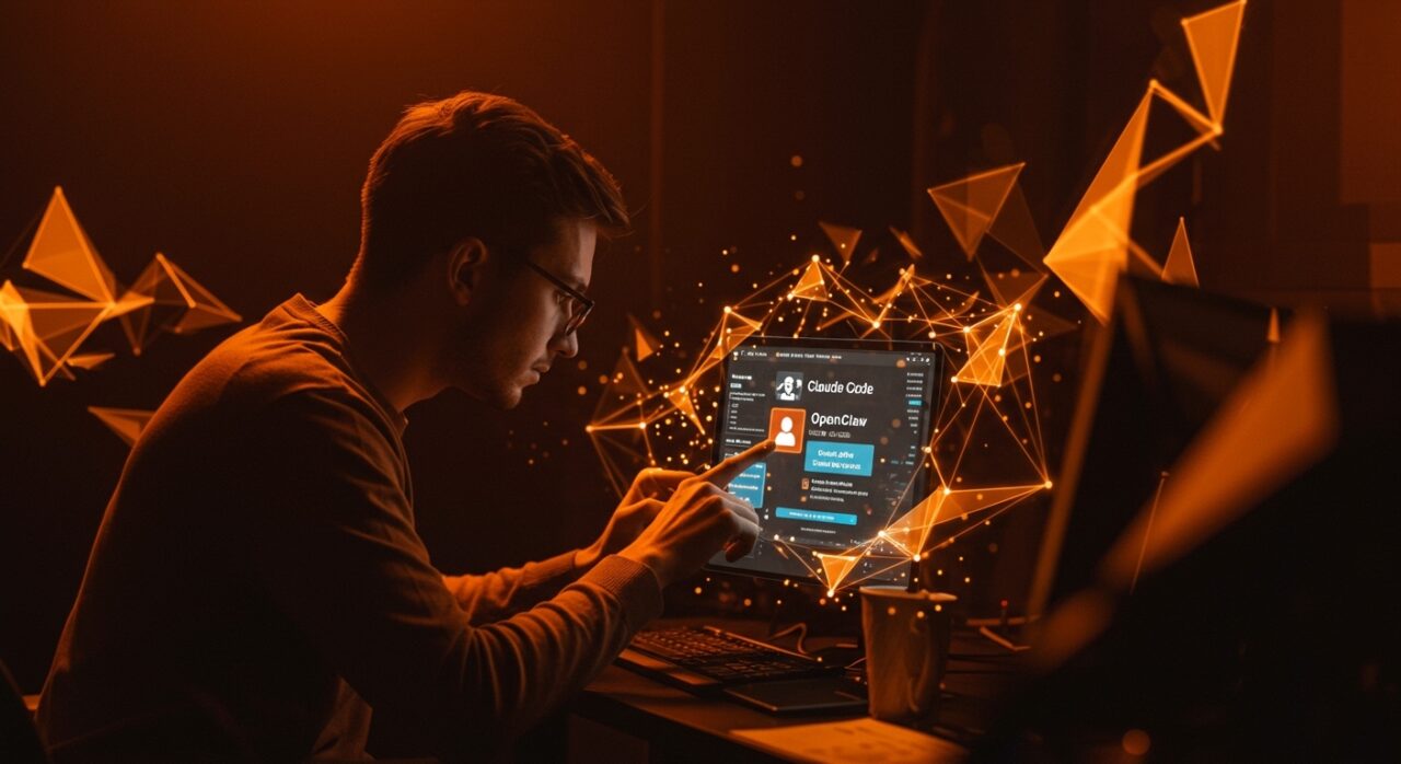 Emprendedor analizando la integración de OpenClaw en Claude Code de Anthropic y su impacto en herramientas de IA y automatización para startups.