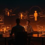 Colaboración de profesionales utilizando agentes IA para comercio autónomo en el experimento marketplace de Anthropic en startups.