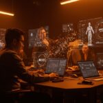 Equipo fintech latinoamericano usando IA e interoperabilidad en trading algorítmico con Apex Protocol y MCP.