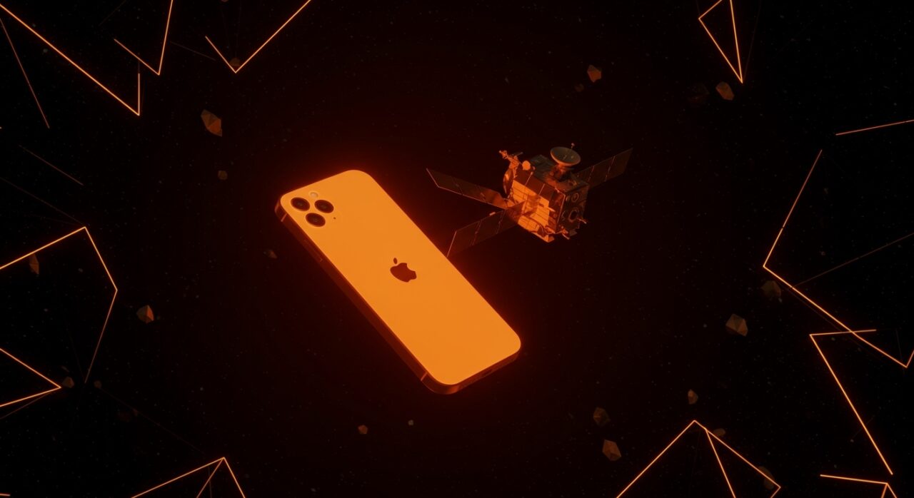 iPhone 17 Pro Max en misión Artemis II de la NASA, representando marketing gratuito y tecnología consumer en startups.