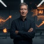 Cambio de CEO en Apple con John Ternus liderando la era de IA on-device tras la salida de Tim Cook.