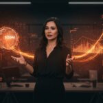Cathie Wood liderando inversión de $20M en startup de gamificación, simbolizando financiamiento y crecimiento en startups en 2026.