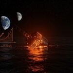 Amerizaje exitoso de la cápsula Orion en misión lunar Artemis II de NASA en 2026, simbolizando avance tecnológico en exploración espacial.
