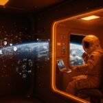 Videollamadas Artemis II desde el espacio profundo con tecnología de telemedicina y comunicaciones de alta latencia por NASA.