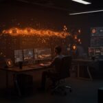 Ataque supply chain a Trivy con exfiltración de credenciales CI/CD mostrando equipo de ciberseguridad defendiendo pipelines en entorno digital.