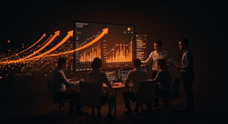 Equipo comercial colaborando con plataforma de automatización de ventas ConvergeHub para optimizar pipeline y acelerar crecimiento en startups y pymes.