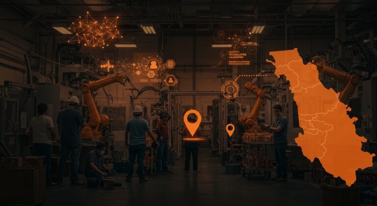 Automatización en maquiladoras de Tamaulipas con pérdida de empleos y oportunidades para startups tecnológicas en recolocación laboral.