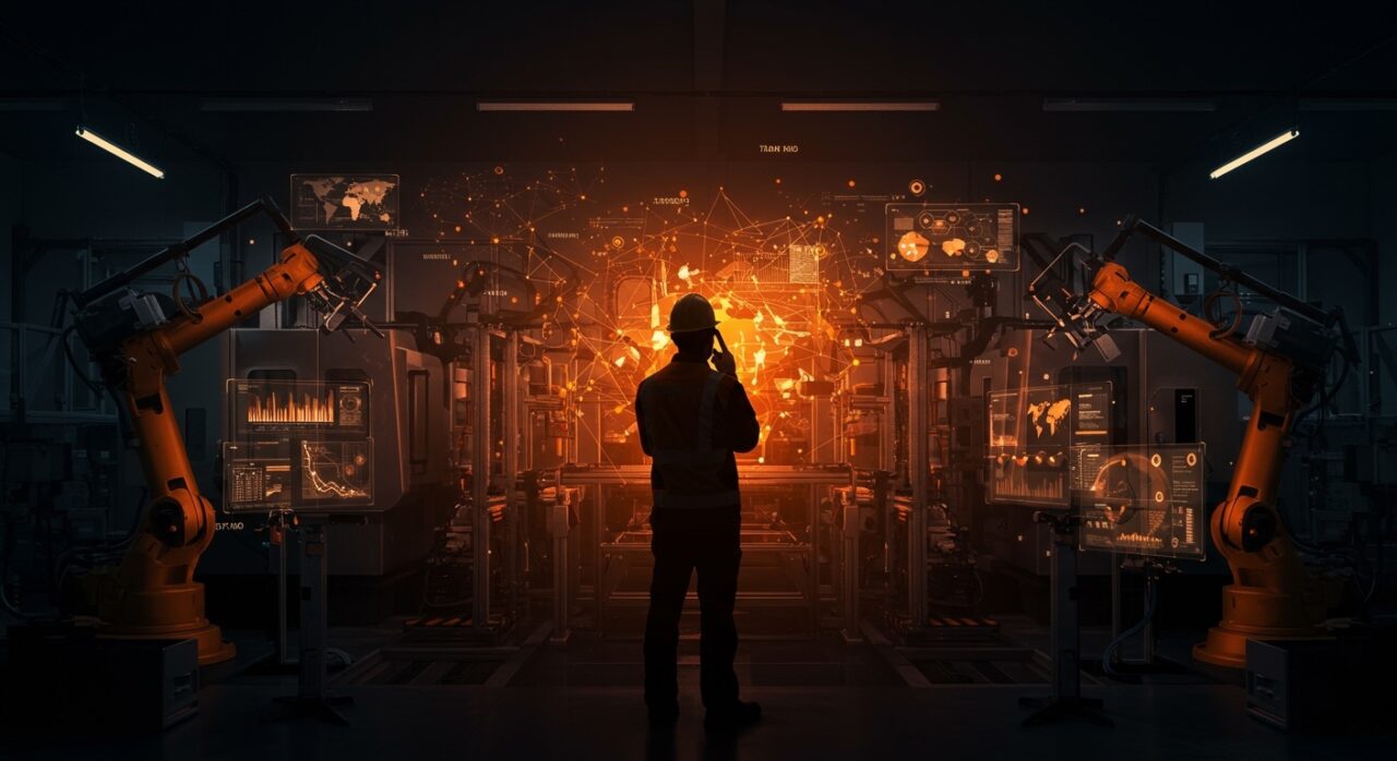 Automatización e inteligencia artificial en la industria manufacturera de México representando riesgo en la competitividad industrial en Latinoamérica.